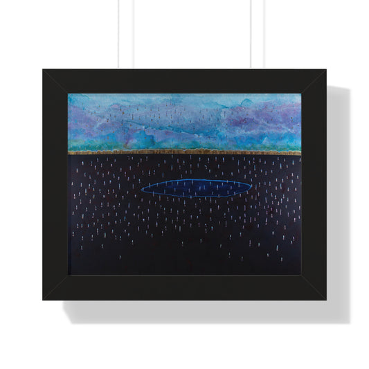 Purple Rain Framed Horizontal Poster